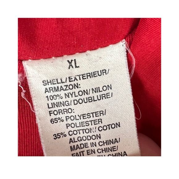 Liz Claiborne vintage Liz Golf lined jacket red and black XL zip up - Picture 3 of 9